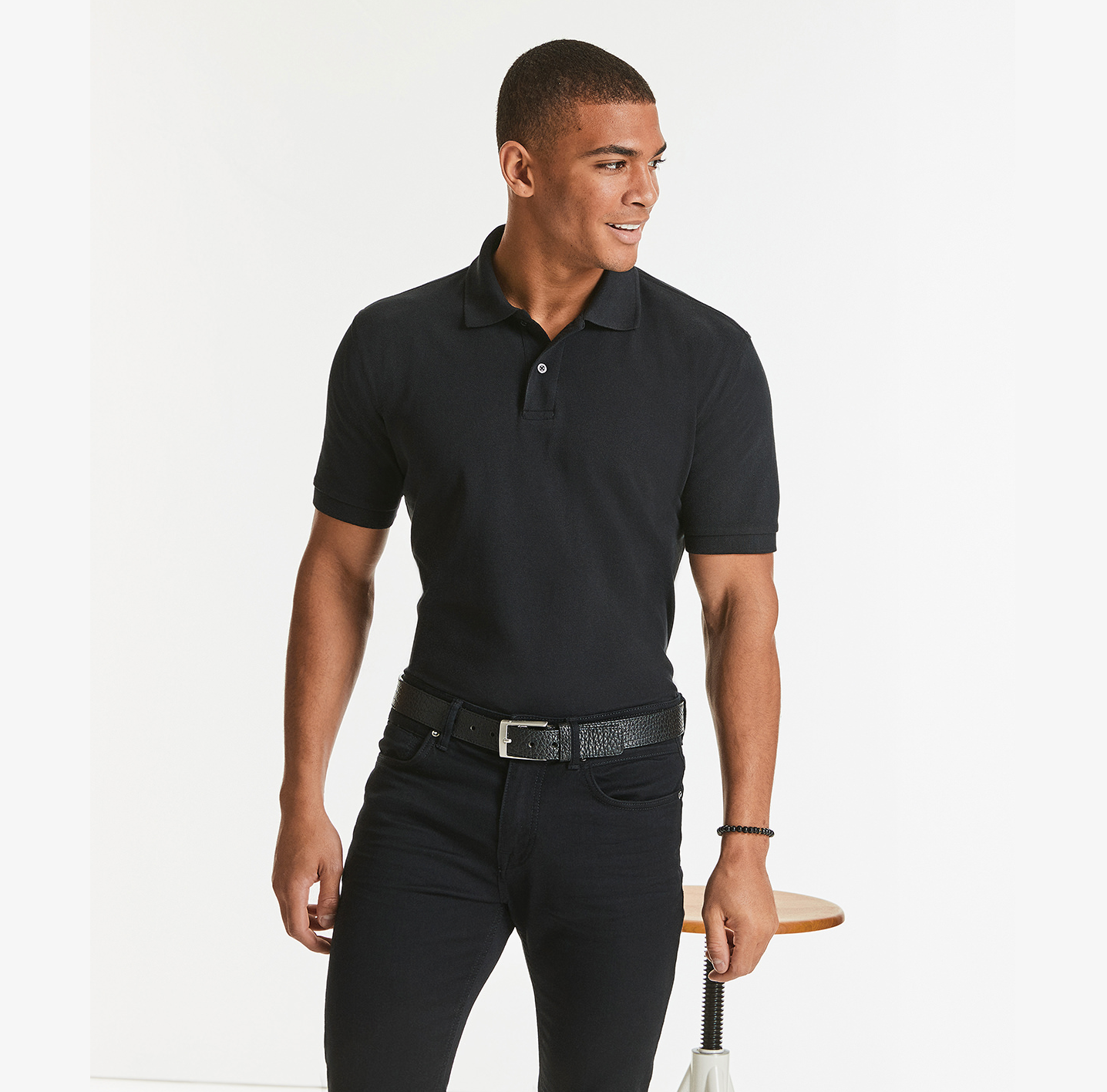 Cotton polo with hot sale embroideries