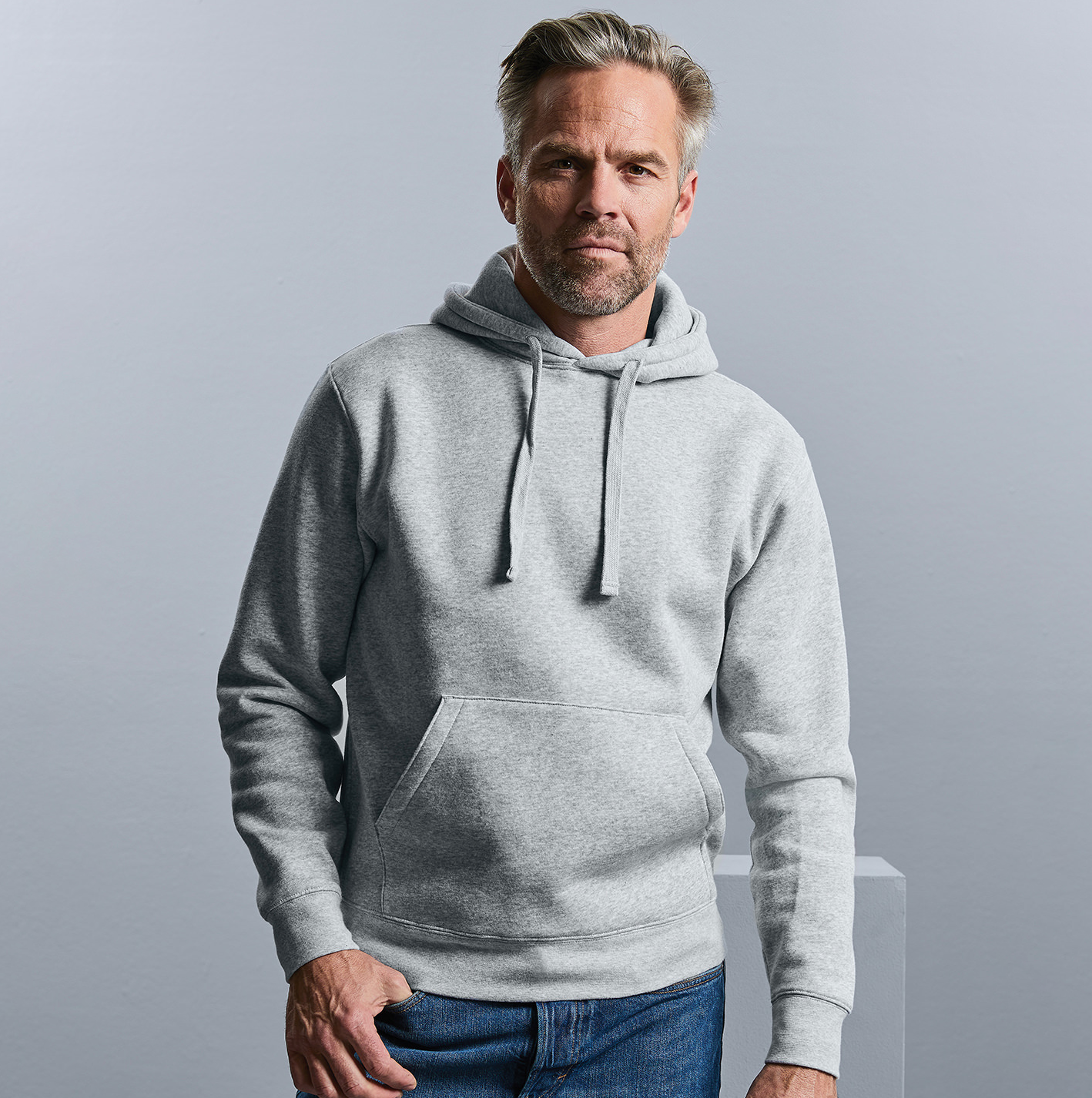 RUSSELL | AUTHENTIC HOODED SWEATSHIRT | LB EMBROIDERY