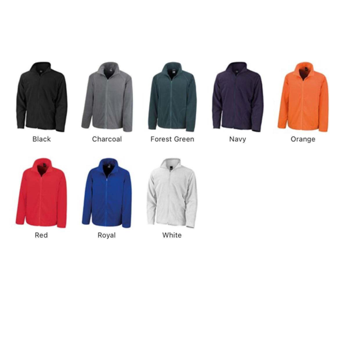 CORE VALUE | CORE MICROFLEECE JACKET | PLUS EMBROIDERY LEFT BREAST