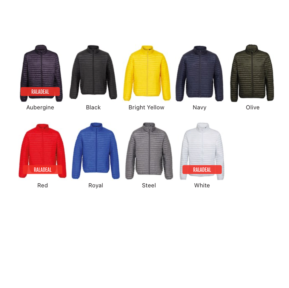 2786 | TRIBE FINELINE PADDED JACKET | PLUS EMBROIDERY TO LEFT BREAST