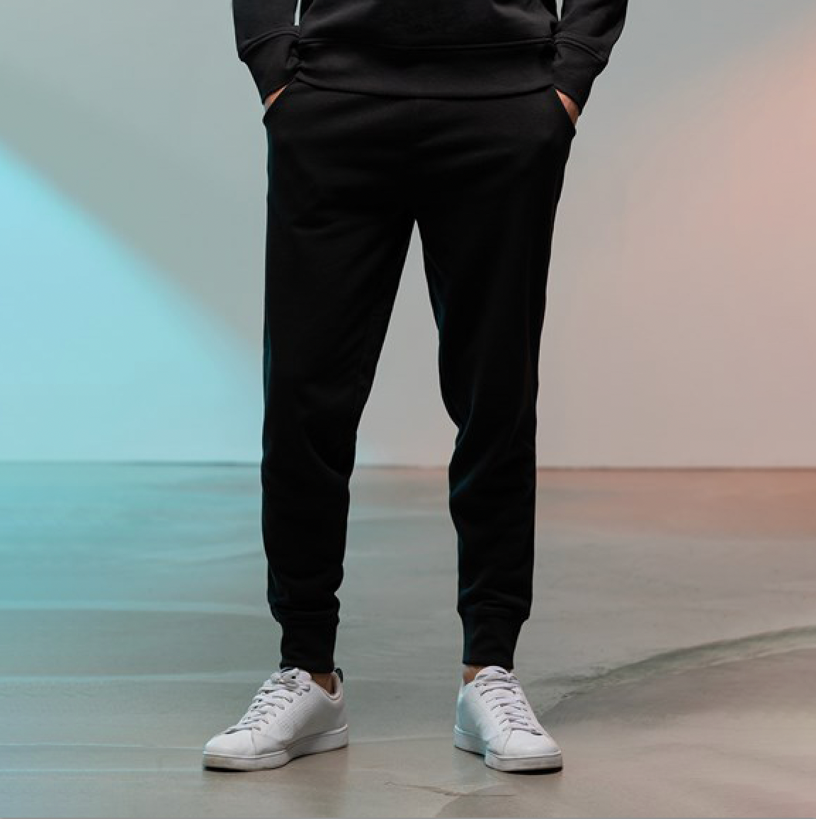 SKINNIFIT | SLIM CUFFED JOGGERS | PLUS EMBROIDERED LOGO TO LEFT POCKET