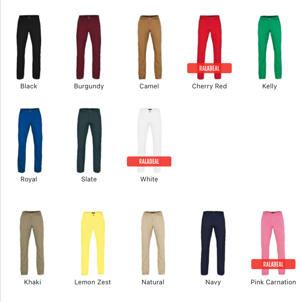 ASQUITH & FOX | MEN'S CHINOS | PLUS EMBROIDERY